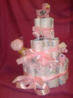 TARTA DE PAÑALES CLASSIC PINK
